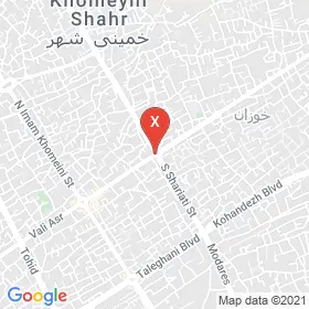 این نقشه، نشانی دکتر بهاره ملکزاده (شهرکرد) متخصص زنان، زایمان و نازایی در شهر خمینی‌شهر است. در اینجا آماده پذیرایی، ویزیت، معاینه و ارایه خدمات به شما بیماران گرامی هستند.